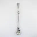 art. 128 Bombilla Alpaca brasilera caño mediano redondo con dije mate y coco paleta
