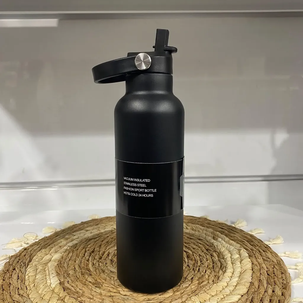 Botella deportiva vacuum (Negro)