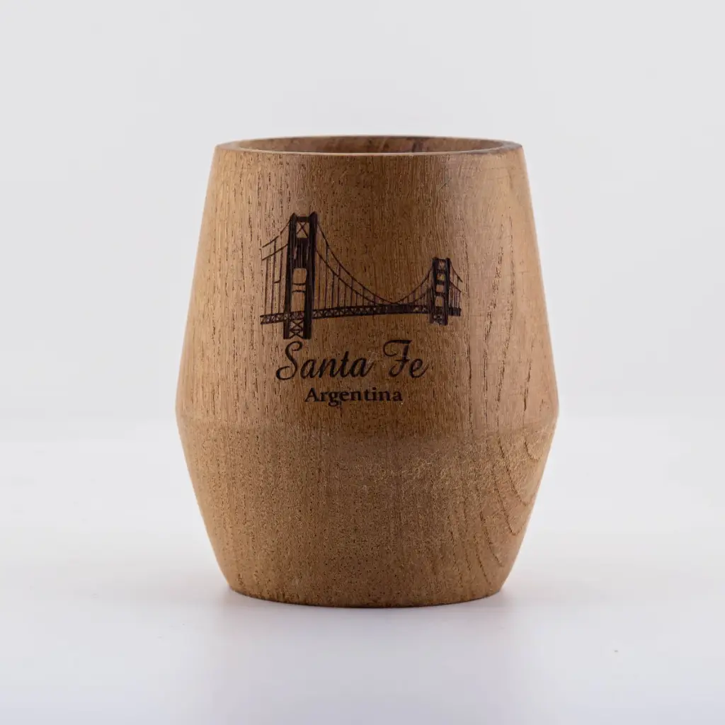 Mate de algarrobo grabado laser
