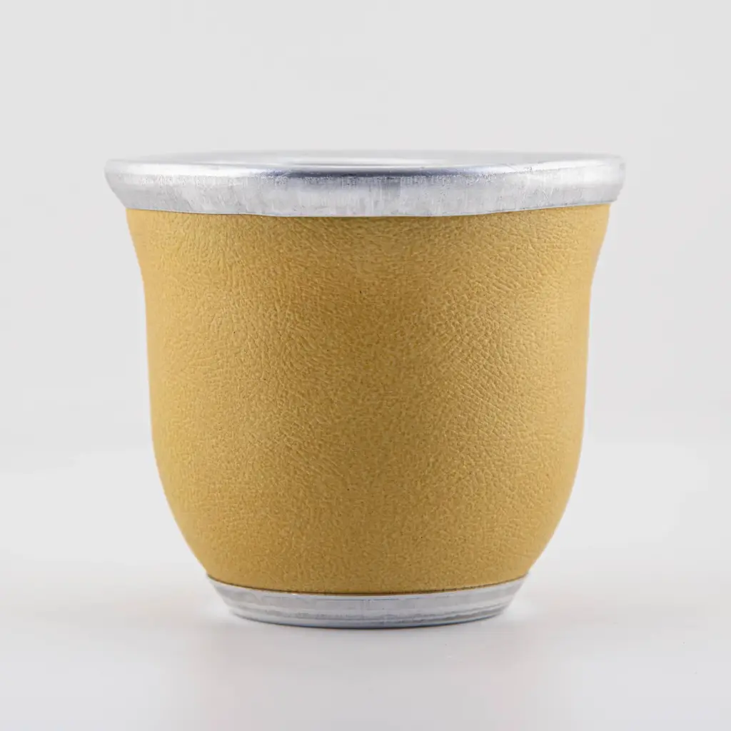 Mate de vidrio forrado