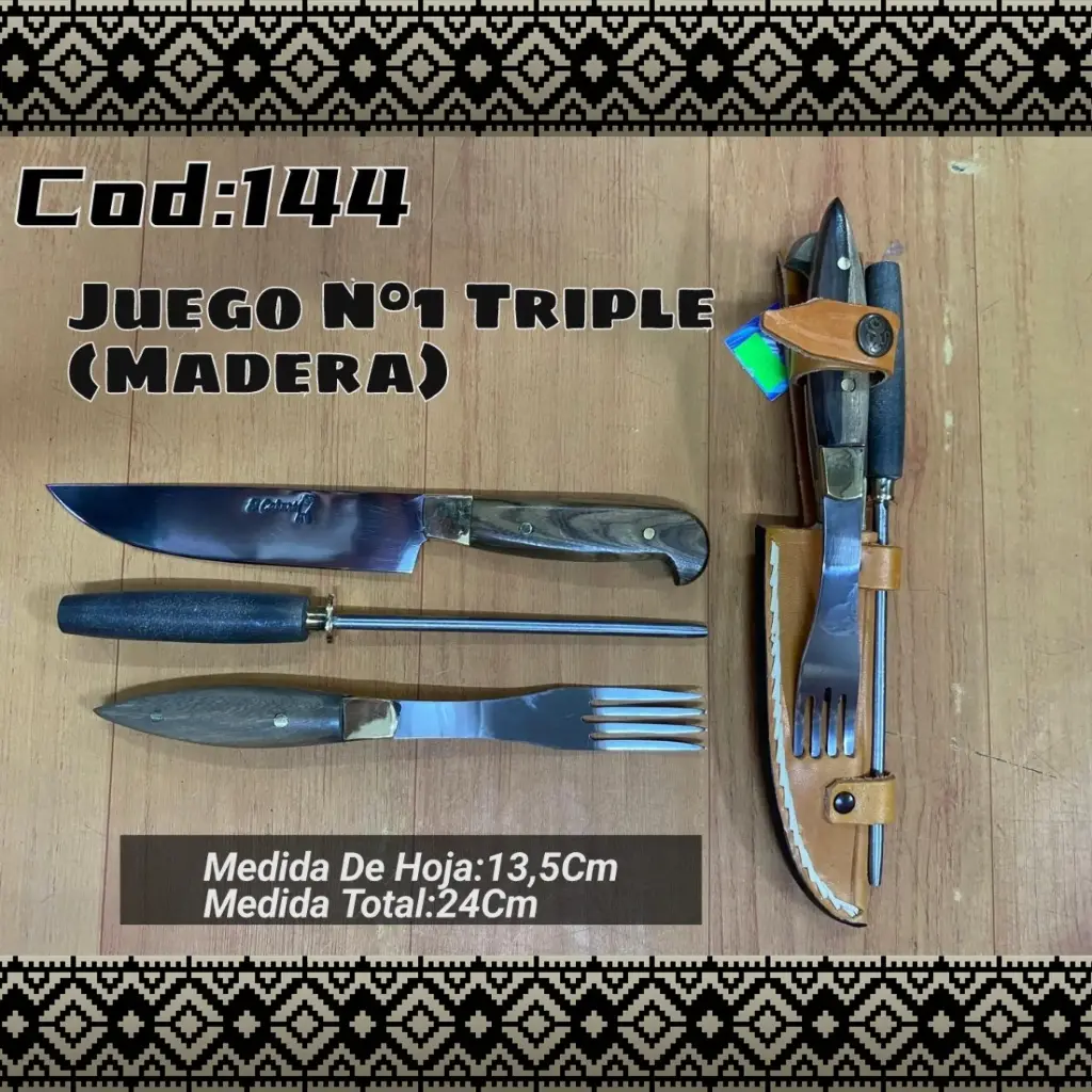 [c144] Juego N°1 Triple (Madera)