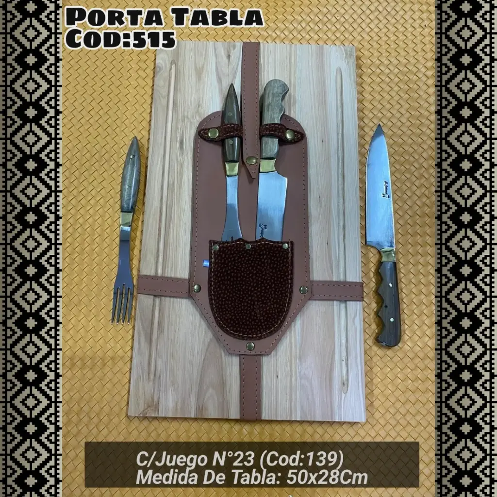 [c515] Porta Tabla con Juego N°23 (con Botón)